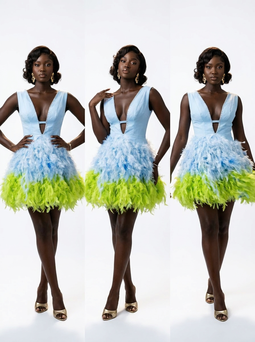 Aurelia Feather Dress